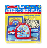 Pretend-to-Spend Wallet Melissa & Doug Role Play- BibiBuzz