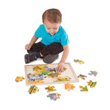 African Plains Wooden Jigsaw Puzzle (24pc) Melissa & Doug Puzzles- BibiBuzz