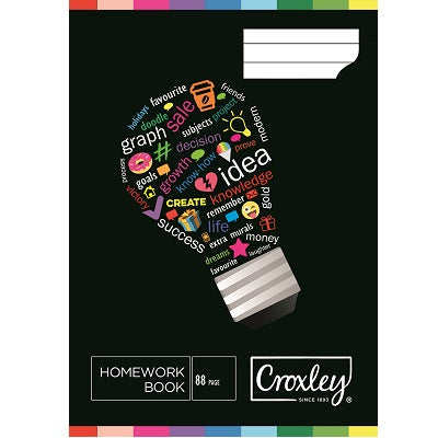 A5 Homework Book Week to View 64pg Croxley Stationery- BibiBuzz