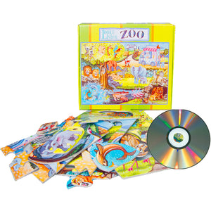 Puzzle - Look 'n Listen Floor Puzzle With CD Idem Smile Puzzles- BibiBuzz