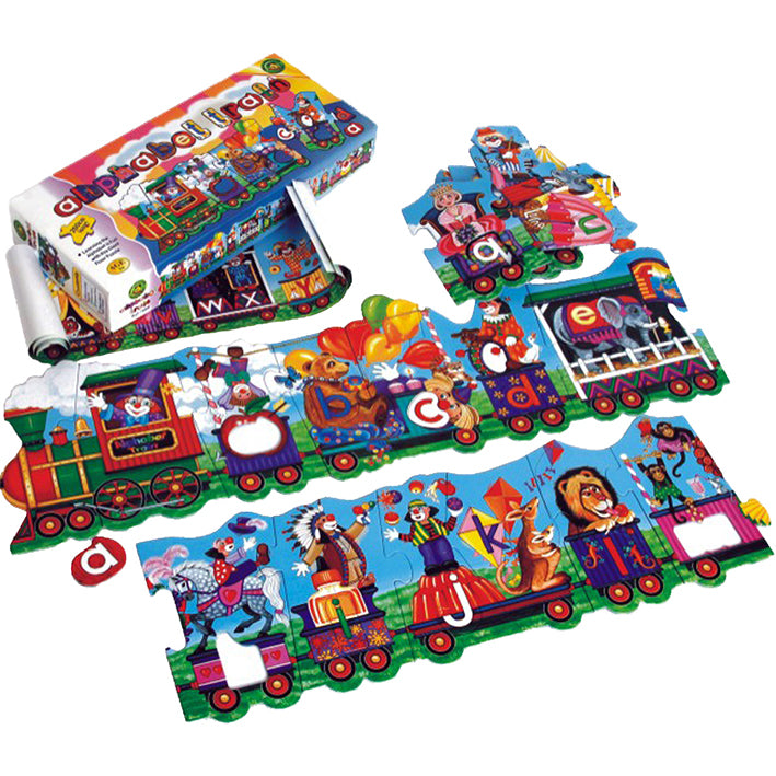 Puzzle Alphabet Train Floor Puzzle 28pc BibiBuzz