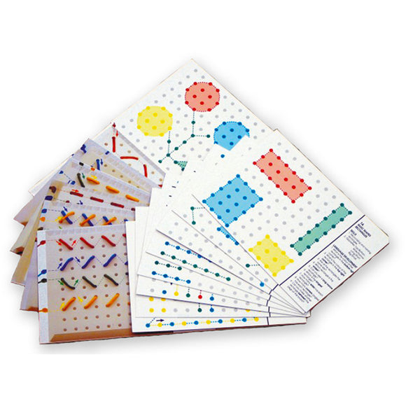 Pegboard Pattern Cards Idem Smile Mathematics- BibiBuzz