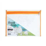 Clear Book Bag With Zip Meeco Stationery- BibiBuzz