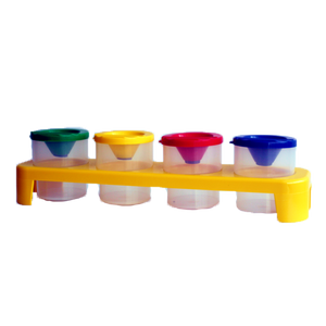 Non-Spill Paint Pots in Tray (4) GROW Creative Crafts- BibiBuzz