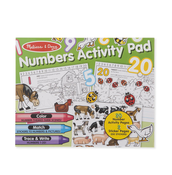 Numbers Activity Pad Melissa & Doug Activities- BibiBuzz