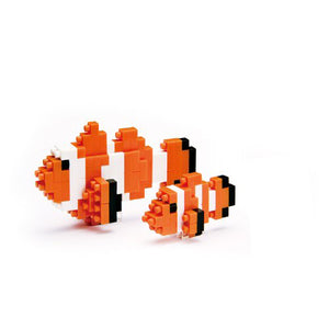 Nanoblocks Clown Fish 110pc Nanoblock Construction- BibiBuzz