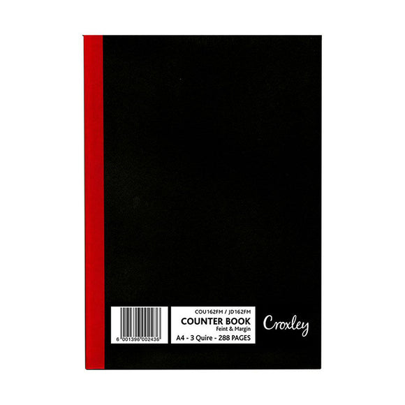 A4 3 Quire 288pg Feint Ruled Croxley Stationery- BibiBuzz