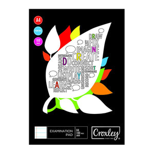 A4 Exam Pad 100 Sheet Punched Croxley Croxley Stationery- BibiBuzz