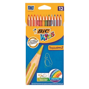 BIC Kids Tropicolour Pencils Set 12 BIC Stationery- BibiBuzz
