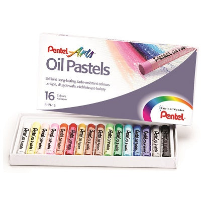 Pentel Oil Pastels 16 Pentel Stationery- BibiBuzz