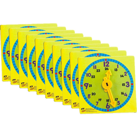 Clock Learner (Set Of 10) Idem Smile Mathematics- BibiBuzz
