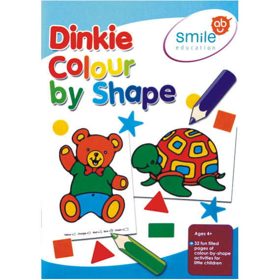 Book - Dinkie Colour By Shape Idem Smile Language- BibiBuzz