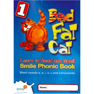 Book - Phonic Book 1 - Bad Fat Cat Idem Smile Language- BibiBuzz