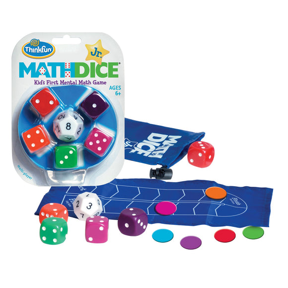 Math Dice Jr. Thinkfun Educational Games and Puzzles- BibiBuzz